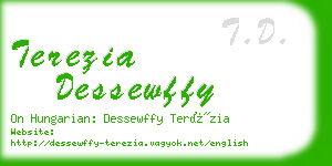 terezia dessewffy business card